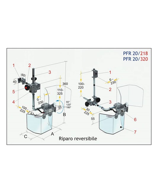 Riparo per piccole Fresatrici e Macchine simili Riparo per piccole Fresatrici e Macchine simili